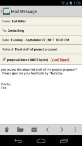 android email app