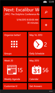 windows phone calendar app