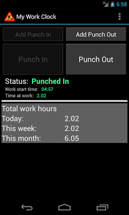 Android time tracking